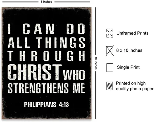Vista 2 de Arte y decoración de pared cristiana religiosa - Regalos católicos para hombres - Arte de pared con escrituras - Decoración de pared de Jesús