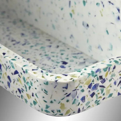 Vista 5 de SKL Home by Saturday Knight Ltd. - Soporte para cepillos de dientes de terrazo moteado, multicolor