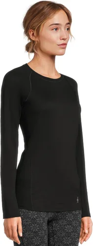 Vista 2 de SmartWool Camiseta clásica de capa base merino para mujer para todas las estaciones Negro