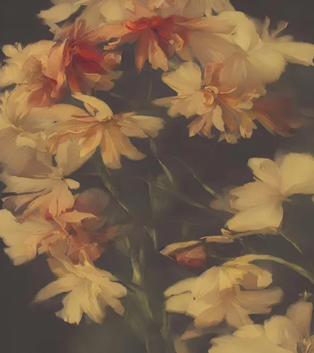 Vista 4 de Fondo oscuro vintage con flores amarillas papel tapiz botánico. Papel tapiz despegable y pegable, papel tapiz removible, floral oscuro, papel tapiz