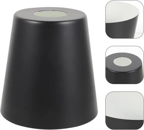 Vista 5 de Housoutil Pantalla de metal forjado de 5.07 x 4.96 x 4.96 pulgadas, pantalla colgante para lámpara colgante de interior para lámparas de mesa