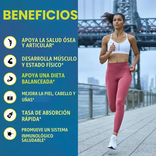 Vista 4 de Zammex Péptidos de colágeno en polvo sin sabor 60+90 porciones