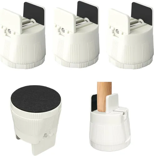 Vista 8 de Elevadores de cama resistentes, elevadores de muebles con abrazadera de tornillo ajustable que soporta 1,000 libras, elevación de 2.36 a 3.15