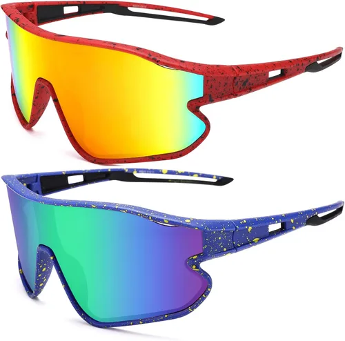 Vista 13 de Gafas de sol de béisbol para niños, gafas de sol de béisbol juveniles para niños y niñas, pantallas deportivas de sóftbol de 6 a 14 años