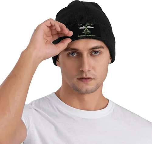 Vista 7 de Beanie Hat Unisex Stretchy Hat Soft Warmth Knit Hat Cap for Men & Women