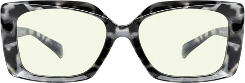 Vista 18 de Eyekepper Gafas de lectura para mujeres con bloqueo de luz azul, diseño retro, lectores de computadora - negro Negro-2002