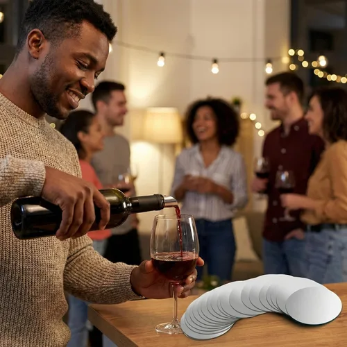 Vista 8 de Hiceeden 200 piezas de vertedor de vino plateado, fino y reutilizable, de papel de aluminio, vertedor de vino, con boquilla para el hogar, bar