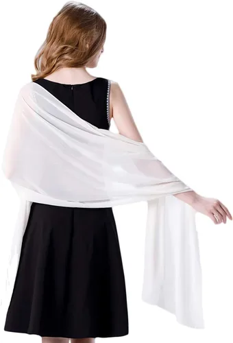 Vista 39 de Chales/mantones de gasa suave para vestidos, accesorios de mujer
