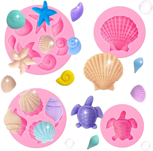 Vista 11 de 2 piezas de moldes de silicona con forma de flores, moldes de silicona para fondant y pastel, moldes de arcilla polimérica con forma de flor