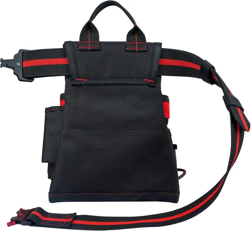 Vista 3 de KUNN 10-Pocket Carpenter Tool Pouch,Adjustable 2-Inch Belt Heavy Duty Construction,Hammer Holder and Tape Measure Clip