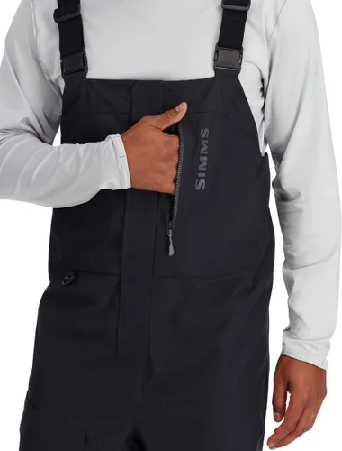Vista 2 de Simms Overol con peto de pesca impermeable Challenger para hombre - Negro - L