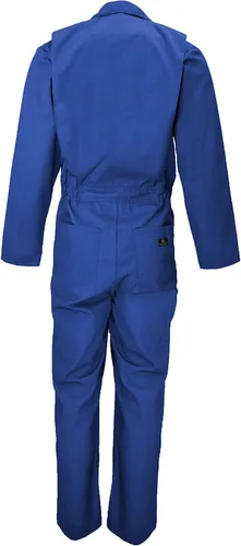 Vista 12 de Natural Uniforms Overol de sarga de manga larga con cremallera para hombre, resistente a las manchas y a las arrugas