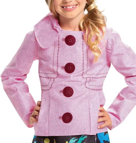 Vista 3 de Disguise Disfraz de Luna Lovegood para niños, abrigo y leggings oficial de lujo de Luna de Harry Potter, talla chica (4-6x)