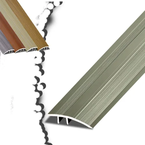 Vista 8 de NILZA Door Threshold Strip Wood Floor Transition Strip 36in Threshold Transition Strips, Metal Threshold Reducer Ramp, Suitable for Height of Oak