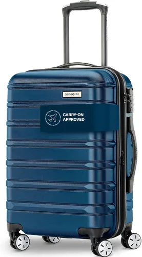 Vista 10 de Samsonite Omni 2 Hardside, Plateado (Arctic Silver), Juego de 2 piezas (equipaje de mano/grande), Omni 2 Equipaje rígido expandible con ruedas