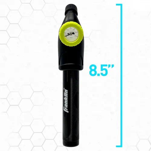 Vista 6 de Franklin Sports Ball Pump + Pressure Gauge with Needle - Perfect Pump Hand Pump for Sports Balls - Air Inflation Pump for Soccer, Basketballs +