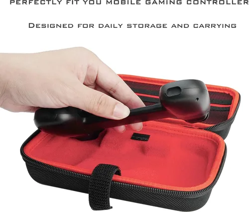 Vista 2 de XORDING Funda de transporte compatible con Backbone One, carcasa rígida de nailon, funda protectora grande, con una pulsera, llavero y bolsillo