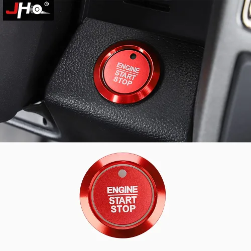 Vista 5 de JHO Interruptor de arranque rojo para Ford F150 Raptor 2017 2018 2019 XLT Lariat Limited Motor de coche