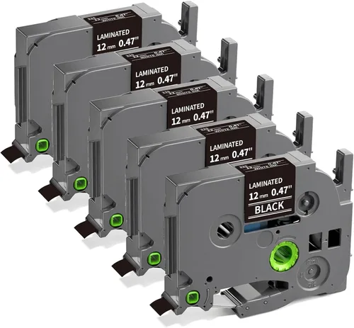 Vista 14 de MarkDomain Cinta de etiquetas de repuesto compatible para Brother P Touch TZe Tz 0.472 in 0.47 pulgadas