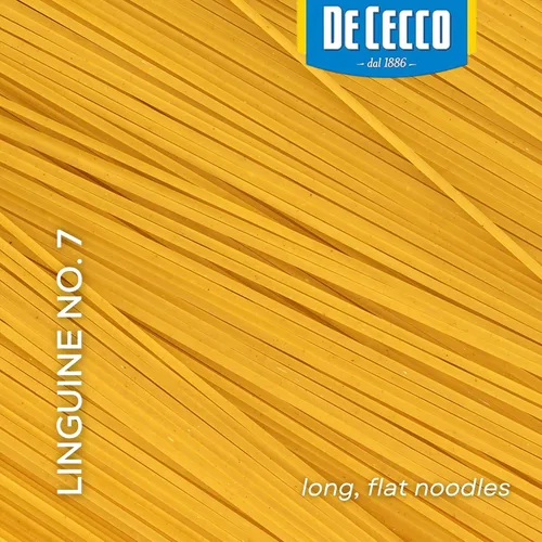 Vista 3 de De Cecco Pasta de sémola, Linguine No.7, 1 libra (paquete de 20)