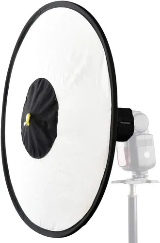 Vista 4 de Godox Cámara Flash Bounce Difusor Luz Softbox para todos Speedlight Fotografía Conical Softbox RS18 17"x 7