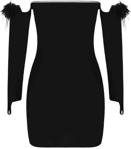Vista 5 de Vestidos sexys para Mujer, citas nocturnas, un hombro, Tops tubo, Vestidos borla, Vestidos Fiesta cóctel sin espalda