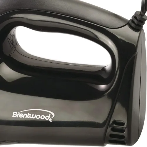 Vista 8 de Brentwood HM-44 Batidora de mano eléctrica ligera de 5 velocidades, color negro
