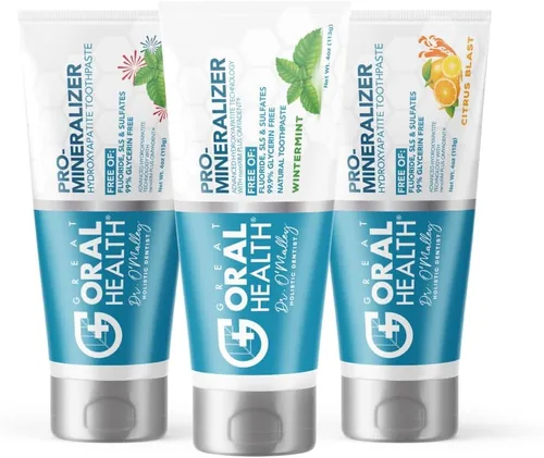 Vista 11 de Pasta de dientes nano hidroxiapatita libre de flúor; pasta de dientes remineralizante profesional formulada por dentistas más xilitol anticaries