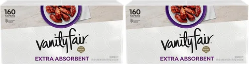 Vista 9 de Vanity Fair Servilletas, servilletas de papel extra absorbentes, 80