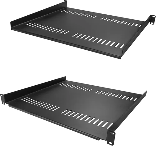 Vista 10 de StarTech.com Estante de bastidor de servidor de 1U - Bandeja universal con ventilación en voladizo para bastidor de 19" para equipos de red