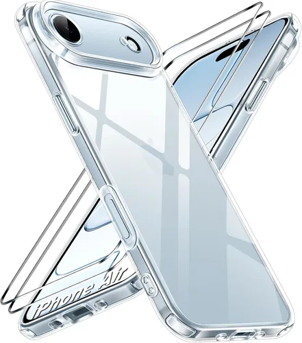 Vista 21 de ivoler Estuche 3 en 1 para iPhone 17 de 6.3" 2025 con 2 protectores de pantalla de vidrio templado [Protección de grado militar], parte trasera