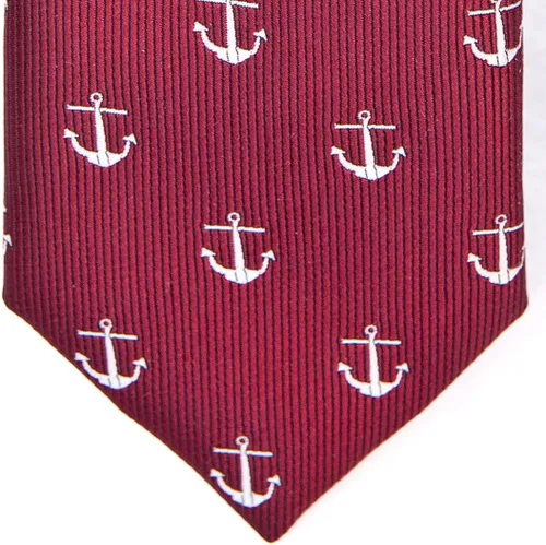 Vista 5 de Retreez Patrón clásico de anclaje tejido microfibra 2" corbata flaca