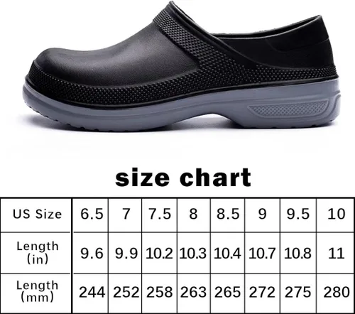 Vista 5 de Zapatos de chef para hombres y mujeres zuecos de cocina para hombres zapatos de cocina zapatos de trabajo de enfermera zapatos de trabajo