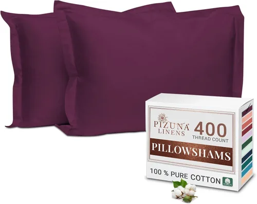 Vista 39 de Juego de 2 fundas de almohada de 100 % algodón puro, tamaño King, color plateado, lujosas fundas de almohada de algodón de fibra larga de 400 hilos