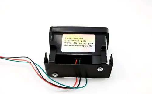 Vista 3 de Jinfili 3 en 1 lente roja LED antiniebla, lámpara de freno trasero, parachoques trasero, luz inversa, kit de lámpara compatible con Subaru WRX STI