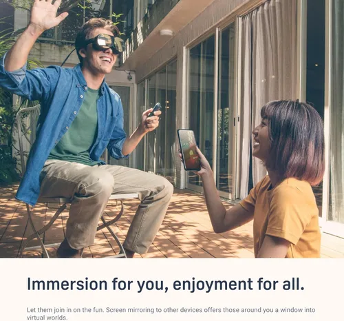 Vista 7 de HTC Auriculares de realidad virtual Vive Flow con controlador