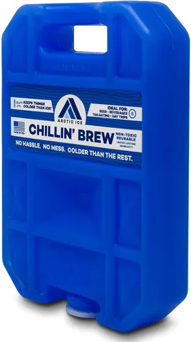 Vista 2 de Arctic Ice Chillin' Brew Series Long Lasting Reusable Ice Pack - Freezes at 28° Fahrenheit - Designed to Keep Beverages Colder Than Ice