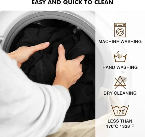 Vista 5 de Fixwal 1 funda elástica negra plegable de elastano para silla