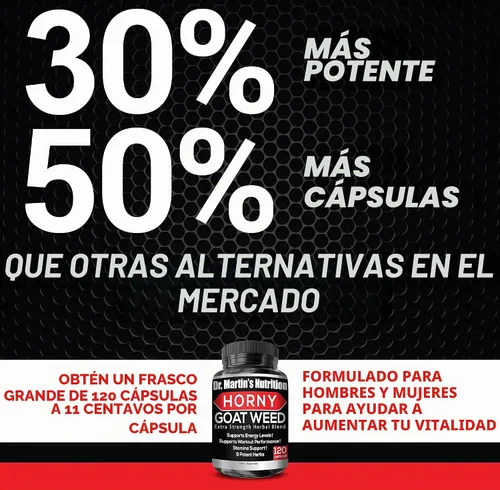 Vista 9 de Cápsulas de hierba de chivo cornudo, muy poderosa, 0.03 onzas, 120 cápsulas con maca, arginina y ginseng, estimula naturalmente aumentar tu salud