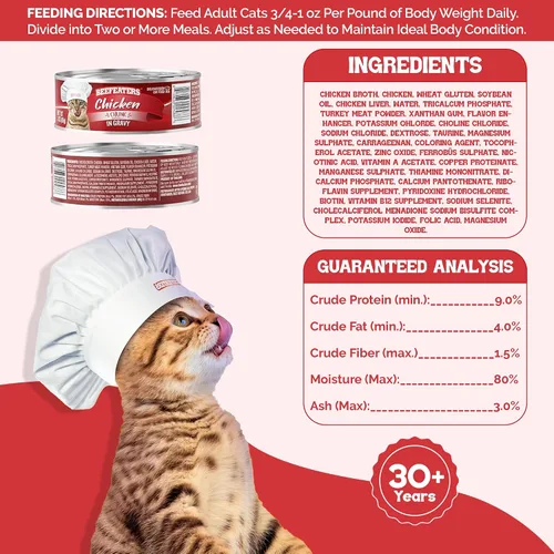 Vista 53 de Beefeaters Chicken Pate - Alimento húmedo para gatos, 3 onzas (paquete de 24 unidades), alimento húmedo para adultos con taurina, alimento húmedo