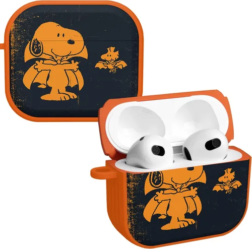 Vista 25 de Affinity Bands Peanuts Halloween HDX - Funda compatible con Apple AirPods Gen 1 y 2 (gran calabaza)