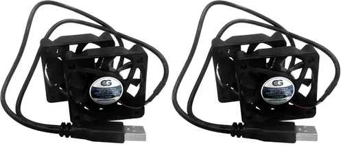 Vista 3 de Coolerguys Ventiladores USB duales (doble 1.969x0.394 in)