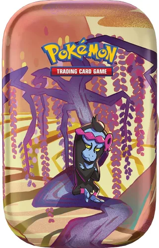 Vista 4 de Pokemon TCG - Mini lata de fábula envuelta escarlata y violeta (SV6.5), surtido