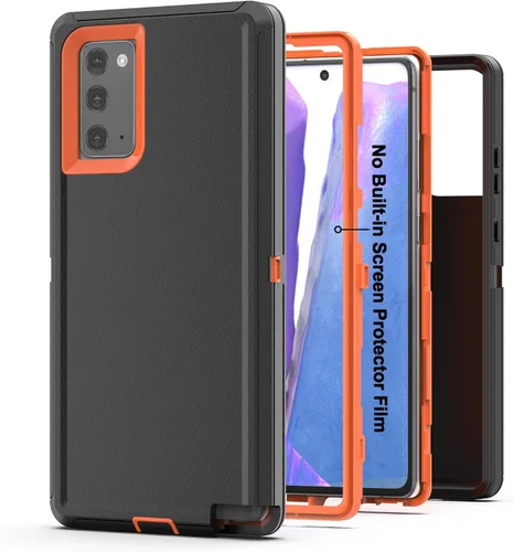 Vista 10 de Funda para Samsung Galaxy Note 20, resistente protección contra caídas, cuerpo completo, a prueba de golpes y polvo [3 en 1], grado militar