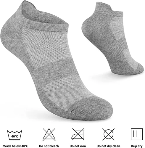Vista 4 de brookhaus Women Low Cut No Show Running Socks 6 Pairs - Cushioned Arch Support, Moisture Wicking Athletic Ankle Socks