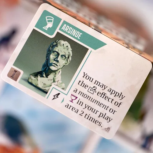 Vista 5 de IELLO: Ancient Knowledge Heritage - Expansión del juego de cartas de estrategia, juego de mesa de construcción de Tableau, nuevas cartas y efectos