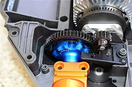 Vista 3 de GPM Para Traxxas X Maxx 4X4 Actualización Parte Aluminio Trasmisión Cush Drive Carcasa Con Eje De Entrada - Juego de 10 Piezas Azul