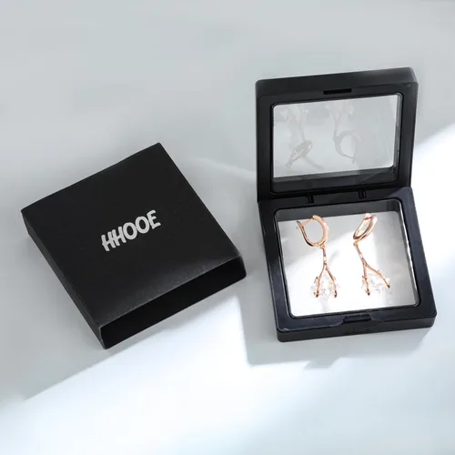 Vista 7 de SuiTable - Aretes colgantes para mujer, aretes colgantes de moda para mujer, aretes colgantes chapados en oro de 14 quilates, joyería antialérgica