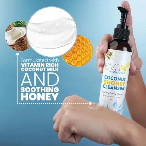 Vista 8 de Peptide Complex Serum, Hidratante de Ácido Hialurónico, Limpiador de Coco y Miel