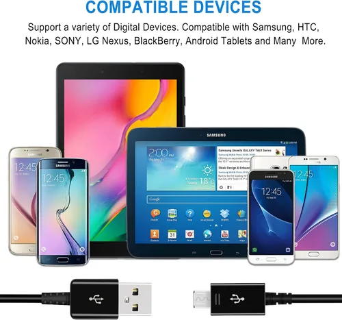 Vista 7 de Kit de cargador rápido adaptable compatible con Samsung Galaxy S7/S7 Edge S6/S6 Edge/Note5/4 S4/S3 S2 J7 J7V J5 J3V J3V J2/G3 G4 K20/Moto E4 E5